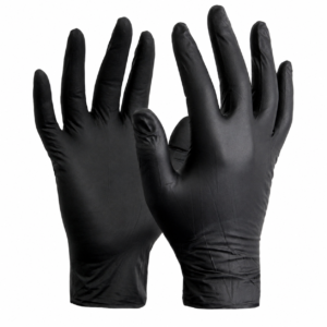 Guantes de nitrilo negro Talla L - Caja 100 uds