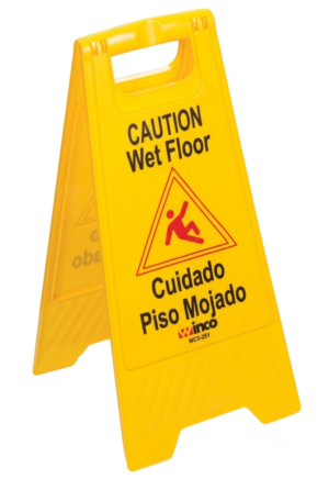 Rótulos de piso mojado tipo bisagra
